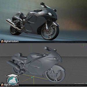 خرید آموزش کامل و کاربردی مدل سازی یک موتور سیکلت در نرم افزار Cinema4D